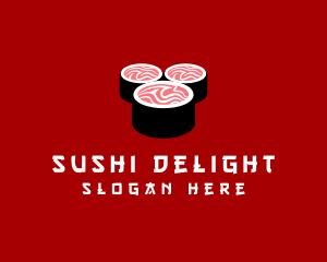 Sushi - Japanese Sushi Roll logo design