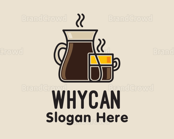 Coffee Drink Glassware Logo