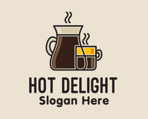 Coffee Drink Glassware logo design