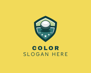 Shield Golf Ball Tournament Logo