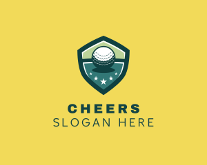 Shield Golf Ball Tournament Logo