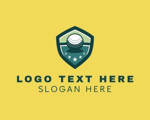 Shield Golf Ball Tournament Logo