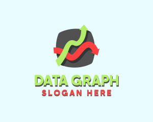 Stocks Line Graph logo design