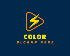 Lightning Bolt Media logo design