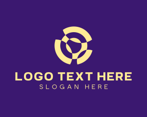 Circle - Abstract Digital Letter O logo design