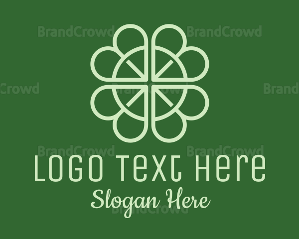 Lucky Shamrock Clover Logo