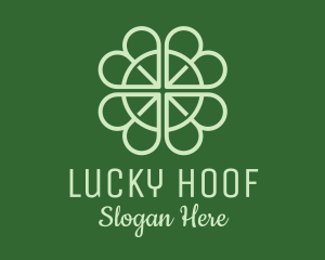 Lucky Shamrock Clover logo design