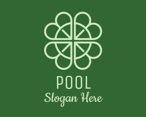 Natural Products - Lucky Shamrock Clover logo design