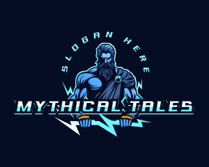 Mythology - Zeus Lightning Mythology logo design