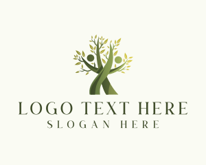 Vegatarian - Natural Tree Wellness logo design
