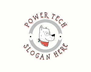 Pet Dog Grooming Logo