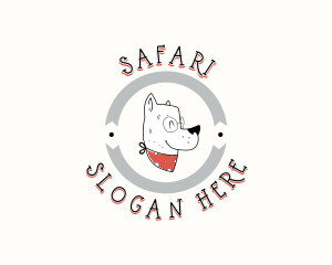 Pet Dog Grooming Logo