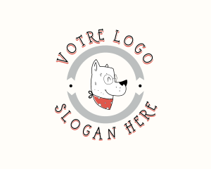 Pet Dog Grooming Logo