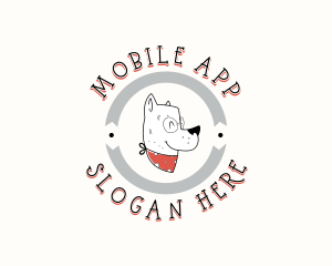 Pet Dog Grooming Logo