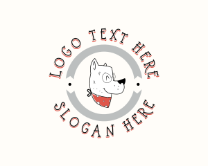 Mascot - Pet Dog Grooming logo design