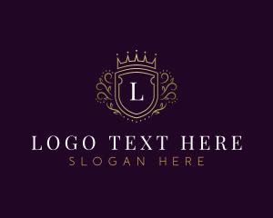 Luxury - Royal Shield Crown logo design