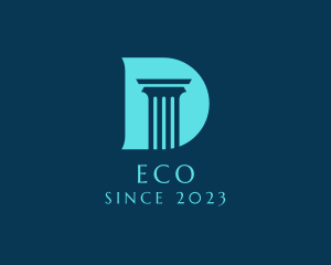 Corporate - Financial Firm Pillar Letter D logo design