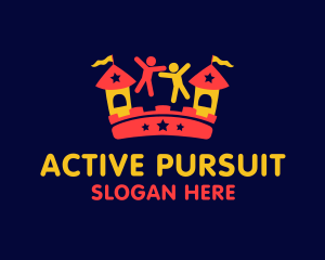 Activity - Playful Bouncy Castle logo design