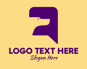 Violet - Dog Chat Message logo design