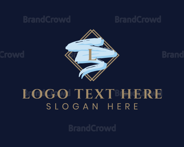 Stylish Brush Art Logo