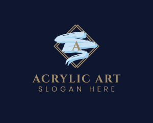 Stylish Brush Art logo design