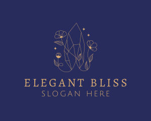 Jeweller - Elegant Crystal Flower logo design