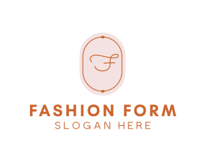 Fashion Beauty Oval logo design