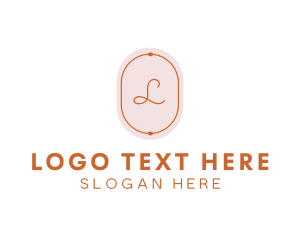 Handwritten - Fashion Beauty Oval logo design