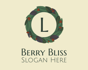 Berries - Berries Plant Wreath Letter logo design