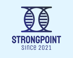 Lab - Cyber DNA Strand logo design