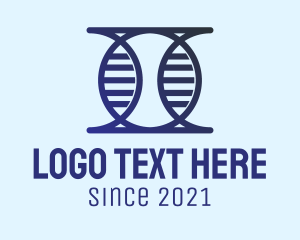 Medical - Cyber DNA Strand logo design