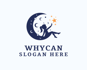 Star - Starry Moon Child logo design