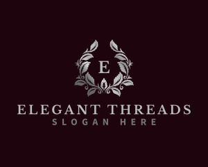 Elegant Wreath Leaf logo design