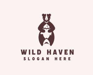 Bear Fish Wildlife logo design