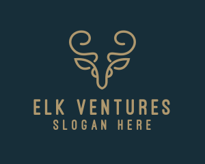 Elk - Wild Deer Hunting logo design