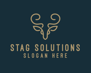 Stag - Wild Deer Hunting logo design