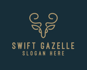 Gazelle - Wild Deer Hunting logo design