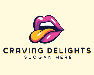 Sexy Erotic Mouth Logo