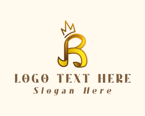 Luxurious - Gold Crown Luxury logo design