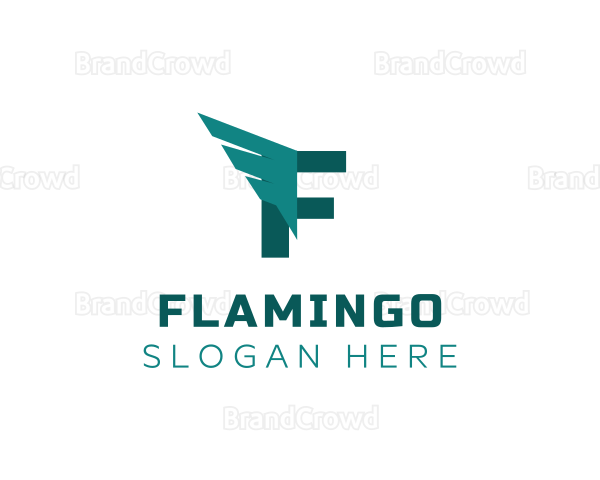 Logistics Wings Freight Logo