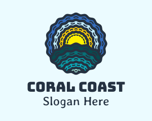 Coral - Seashell Beach Resort logo design