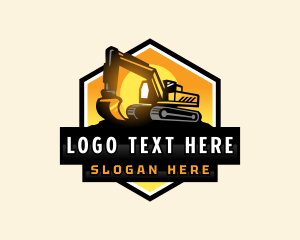 Industrial - Heavy Equipment Construction Excavator logo design