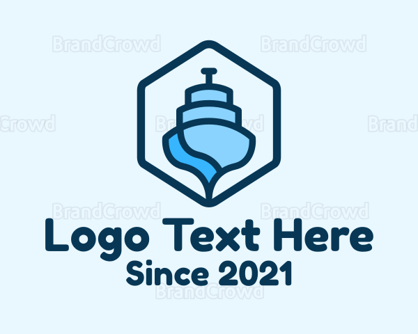 Abstract Boat Ferry Logo