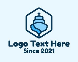 Fishing Vessel - Abstract Boat Ferry logo design