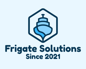 Frigate - Abstract Boat Ferry logo design