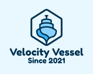 Abstract Boat Ferry logo design