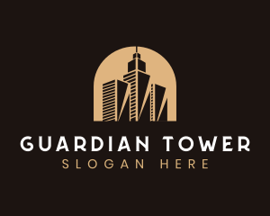 Skyscraper Building Architecture logo design