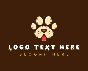 Dog Paw Print logo design