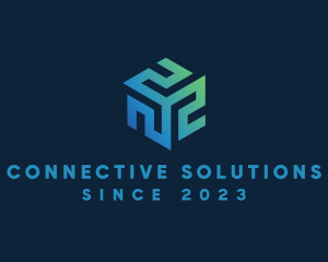 Network - Digital Cube Network logo design