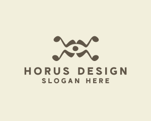 Horus - Musical Notes Eye logo design